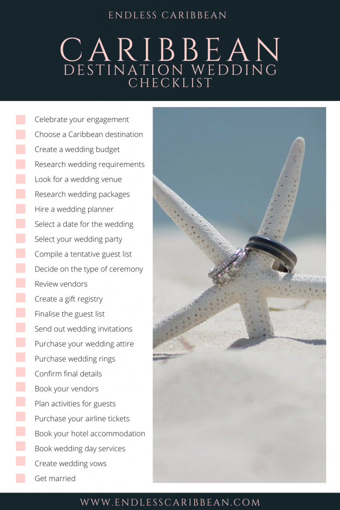 Pinterest Pin Caribbean Destination Wedding Checklist