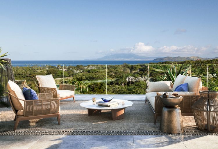 Four seasons of Nevis for cracked ground for high-end homes